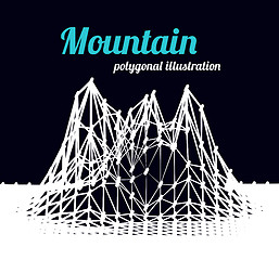 Image showing Mountain landscape illustration