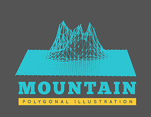 Image showing Mountain landscape illustration