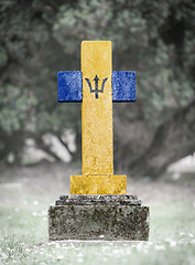 Image showing Gravestone in the cemetery - Barbados