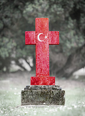 Image showing Gravestone in the cemetery - Turkey