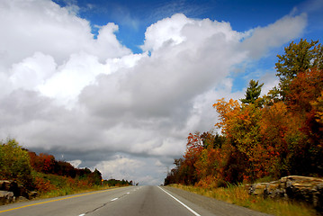 Image showing Fall highway