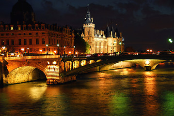 Image showing Nighttime Paris