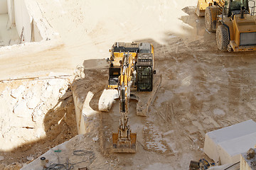 Image showing White marble quarry