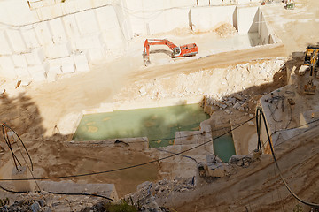 Image showing White marble quarry