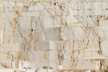 Image showing White marble quarry