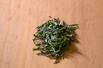 Image showing fresh cut lavender leaves