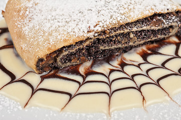 Image showing Pancakes with poppy seeds