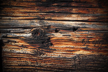 Image showing beautiful texture of old spruce plank