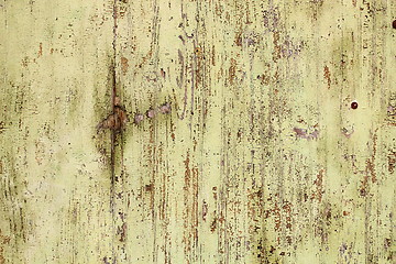 Image showing old weathered paint on wooden surface