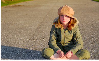 Image showing Girl winter clothes