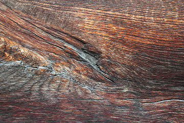 Image showing texture of beautiful old oak plank