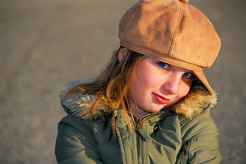 Image showing Girl winter hat