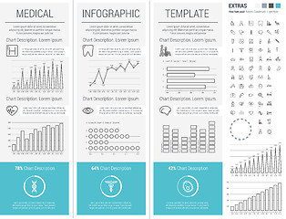 Image showing Medical Infographic Template.