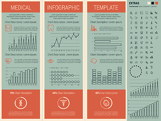 Image showing Medical Infographic Template.