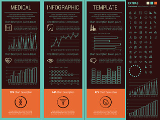 Image showing Medical Infographic Template.