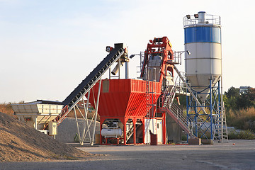 Image showing Concrete mixing plant