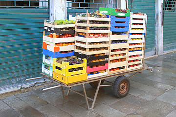 Image showing Fruit cart