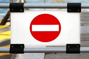 Image showing No entry sign