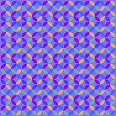 Image showing Blue Geometric Circle Pattern