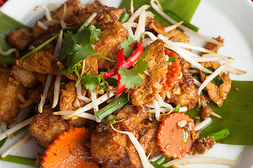 Image showing Radish Cake Thai Food Dish