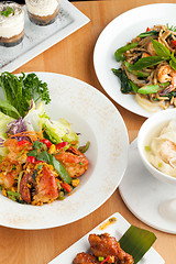 Image showing Variety of Thai Food Dishes