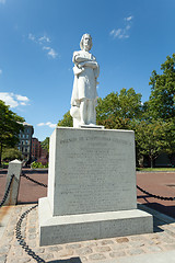Image showing Boston Waterfront Park Colombus Statue