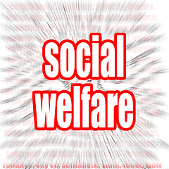 Image showing Social welfare word cloud