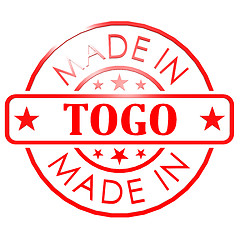 Image showing Made in Togo red seal