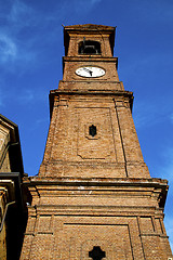 Image showing samarate old abstract in  italy   the   wall  and church 