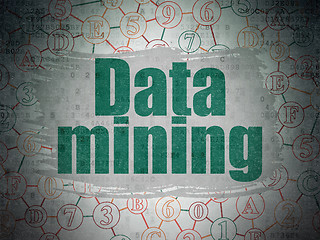 Image showing Data concept: Data Mining on Digital Paper background