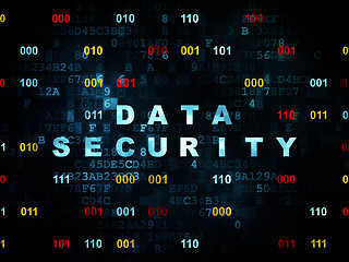 Image showing Security concept: Data Security on Digital background