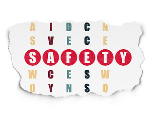 Image showing Security concept: word Safety in solving Crossword Puzzle