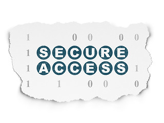 Image showing Security concept: Secure Access on Torn Paper background