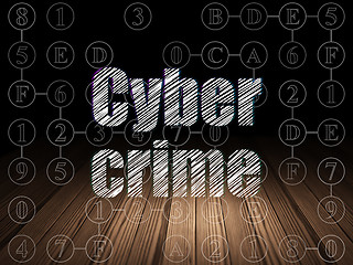 Image showing Privacy concept: Cyber Crime in grunge dark room