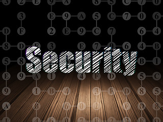 Image showing Security concept: Security in grunge dark room