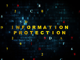 Image showing Safety concept: Information Protection on Digital background