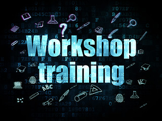 Image showing Studying concept: Workshop Training on Digital background