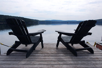 Image showing Lake chairs