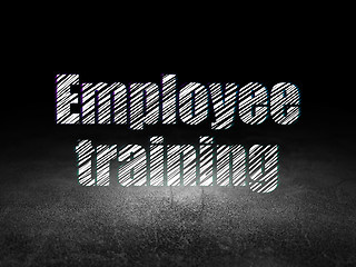 Image showing Studying concept: Employee Training in grunge dark room