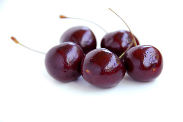 Image showing Fresh cherries