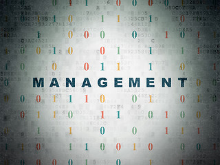 Image showing Business concept: Management on Digital Paper background