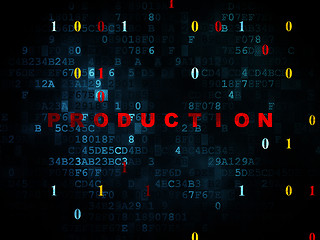 Image showing Finance concept: Production on Digital background