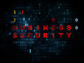 Image showing Protection concept: Business Security on Digital background