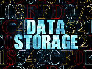 Image showing Information concept: Data Storage on Digital background