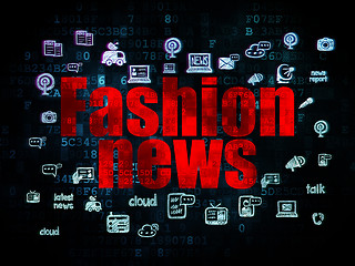 Image showing News concept: Fashion News on Digital background