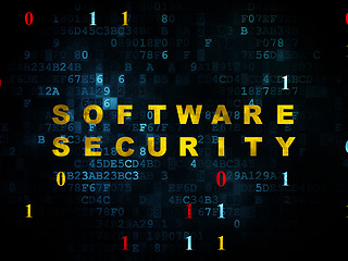 Image showing Privacy concept: Software Security on Digital background