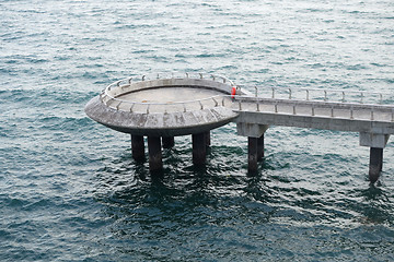 Image showing Observation pier at Marina Barrage, Singapore