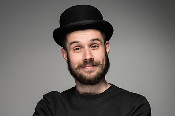 Image showing portrait of handsome young smiling man