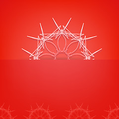 Image showing Red Geometric Pattern