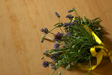 Image showing fresh cut lavender bouquet